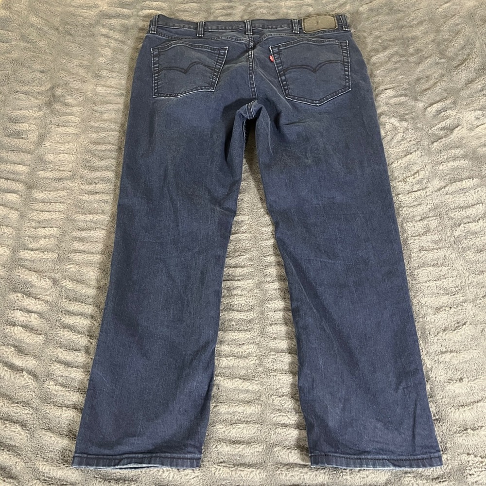 Levis 541 Athletic Taper Jeans Mens 38x30 Dark Blue Indigo Stretch Denim AP688 - Picture 2 of 8